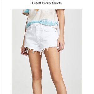 White Agolde Parker shorts